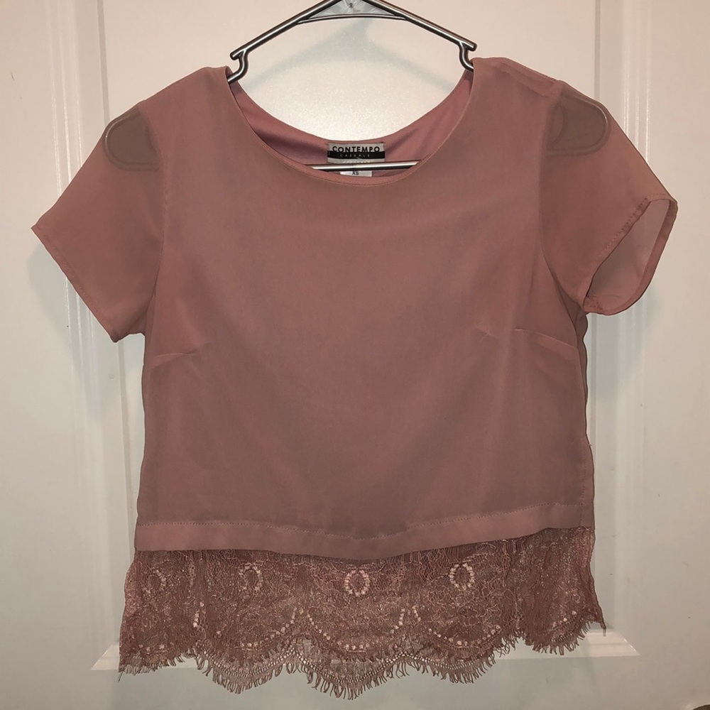 Light Pink Crop Top